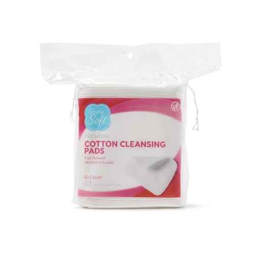 Simply Soft Premium Jumbo Cotton Cleansing Pads, 100% Pure Cotton, Large 3.5 x 4.5 Cotton Pads (200 Count)
