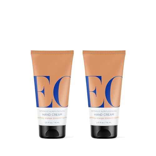 EO Hand Cream, 2.5 Ounce (Pack of 2), Orange Blossom and Vanilla, Organic Plant-Based, Moisturizer for Dry Skin