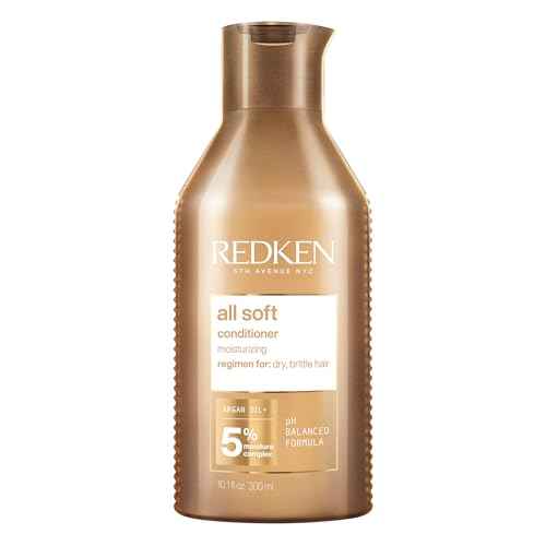 Redken All Soft Conditioner For Dry Hair - Moisturizes & Provides Intense Softness With Argan Oil, For All Hair Types