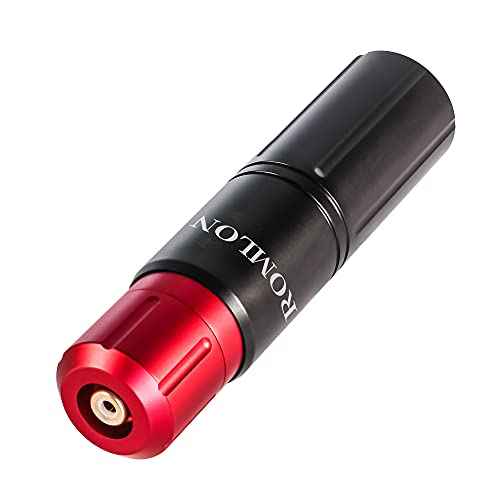 Rotary Tattoo Machine Pen with Motor and Aircraft Aluminum Alloy Carved Long Tattoo Machine Gun for Beginner Tattoo Artists