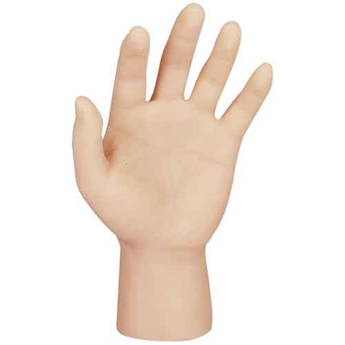 Tattoo Practice Hand with Wrist - Autdor Left Tattoo Fake Hand with Short Arm Silicone Hand Model Fake Skin Tattoo Practice Skin for Tattoo Training or Display for Tattoo Supplies Tattoo Artists