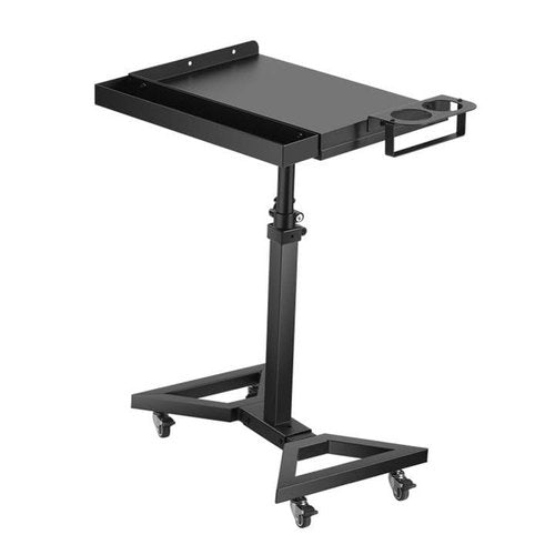 POARMEEY Salon Tray Cart with Extension Tool Tray Tattoo Rolling Cart on Wheels TattooTable Station Adjustable Height for Tattoo Salon Studio