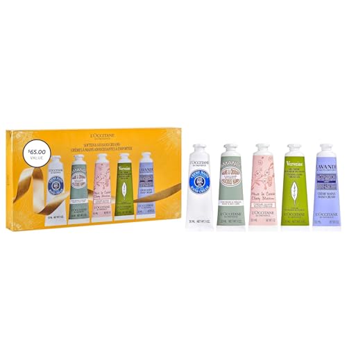 L'OCCITANE Nourishing & Protective Classic Hand Cream Holiday Sets: Gift the Best Moisturizing Hand Creams Including Almond, Shea Butter, Lavender, Limited Edition Citrus Scents & More