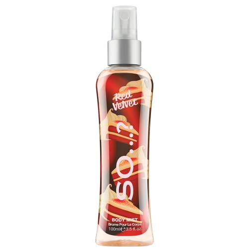 So¡¦? Red Velvet Body Mist - Fruity, Floral, Vanilla Perfume for Women - 6 Hour Wear Body Spray for Women - Cruelty Free - 3.5 oz