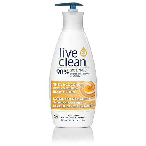 Live Clean Moisturizing Shea and Coconut Body Lotion, 18 Fl Oz