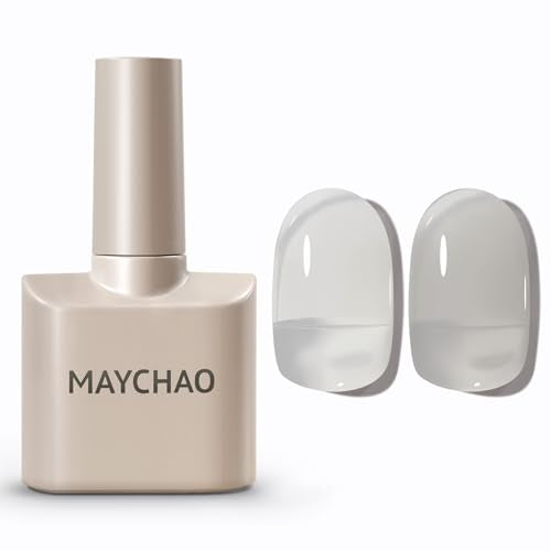MAYCHAO Jelly Grey Gel Nail Polish 1Pc Nail Polish 15ML Soak Off UV LED Nail Gel Polish Nail Art Starter Manicure Salon DIY at Home, 0.5 OZ