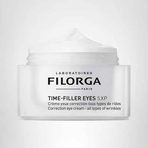 Filorga Time-Filler Eyes 5-XP Anti Aging & Wrinkle Reducing Eye Cream With Hyaluronic Acid and Orchid Stem Cells to Minimize Wrinkles & Dark Circles, Lift & Firm Eyelids & Enhance Lashes, 0.5 Fl Oz