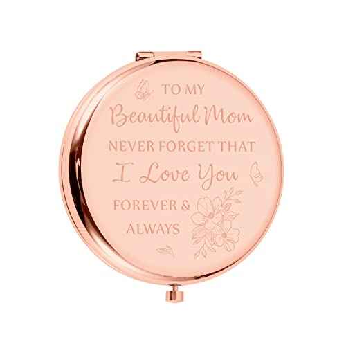 XPENMULBOJA Gift for Mom Mother's Day for Mom Sentimental Gift for Mom Birthday, Mom Christmas Compact Mirror from Daughter, Gifts for Mother's Day