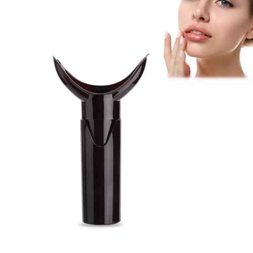 Lip Plumper Device, Portable Lips Enhancer, Lip Vacuum Suction Device Lip Plumping Tool Lip Trainer, Manual Enhancement Accessory Lips Beauty Tool(Dark Red)