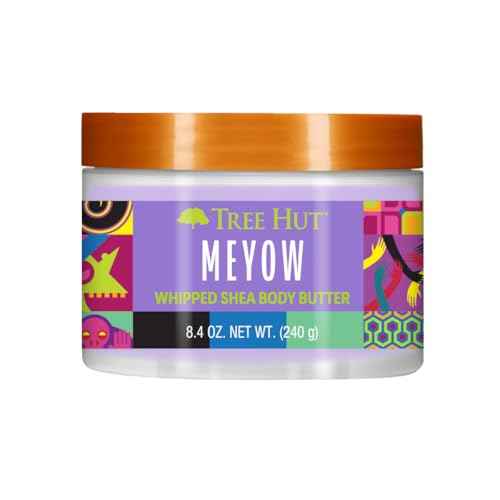 Tree Hut Meyow Whipped Shea Body Butter, Long-lasting Hydration Leaves Skin Feeling Soft & Moisturized, Lightweight, Nourishing Essential Body Care, 8.4 fl oz