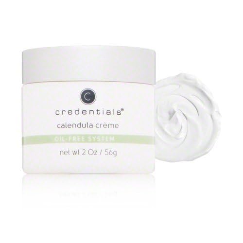Credentials Calendula Crème – Lightweight & Soothing Moisturizer for Oily & Acne-Prone Skin, Brightens & Balances with Bergamot, Lemon Bioflavonoids & Antioxidant-Rich Botanicals