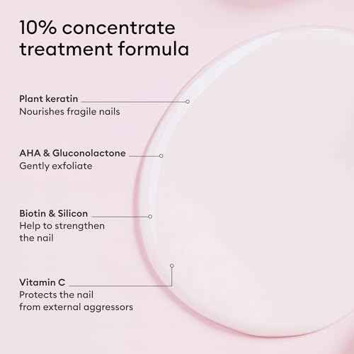 Manucurist Keratin Booster ? Nail Strengthener for Damaged Nails ? Nail Care with Plant-Based Keratin, AHAs, PHAs, MSM, Silicon, and Vitamin B8 ? 97.5% Natural-Origin Ingredients