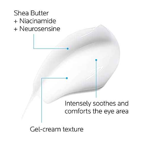 La Roche-Posay Toleriane Dermallergo Eye Cream Soothing Repair Moisturizer, Soothes and Comforts Sensitive Skin, Allergy Tested, Fragrance Free, Alcohol Free, Formerly Toleriane Ultra Eyes