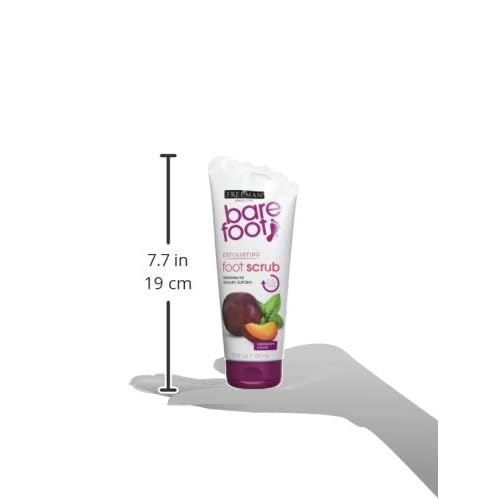 Freeman Bare Foot Exfoliating foot scrub Peppermint and Plum 5.3 oz