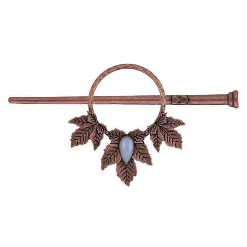 HAQUIL Vintage Leaf Bronze Plated Alloy Hairpin, Gothic Hairpin Accessories Headwear Styling Jewelry, Summer Holiday Gifts for Women
