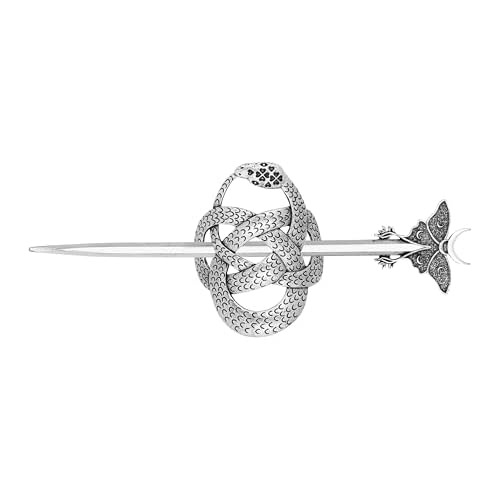 HAQUIL Viking Snake Moth Hairpin, Viking Celtic Knot Retro Hairpin, Minimalist Hair Accessories for Women