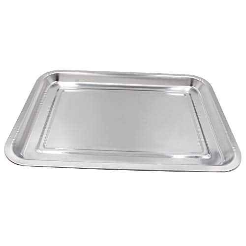 Tattoo Stainless Steel Tray - Combofix 4 Pack Stainless Steel Tattoo Trays 13.5'' X 10'' Tattoo Tray Piercing Instrument Tray Flat for Tattoo Kits Tattoo Supplies