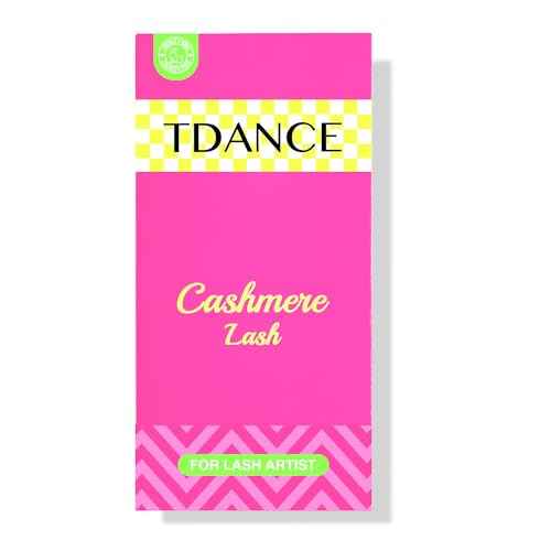 TDANCE Cashmere Lash Extensions Super Soft Classic Lash Extensions CC Curl 0.05mm Thickness 12mm Single Length Individual Eyelash Extensions for Professional Salon Use(0.05-CC,12mm)