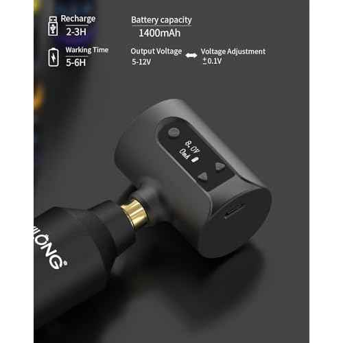 YILONG Wireless Tattoo Kits - Henna Tattoo Kit Machine with 1400 mAh Power Supply, Tattoo Gun Kit for Beginners
