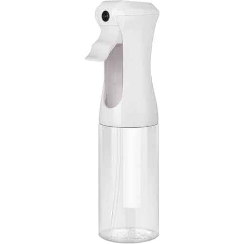 VIGOR PATH Continuous Spray Bottle for Hair ? Fine Mist Mister for Hairstyling, Cleaning, Plants, Pets, Barbers, Salons, and Essential Oil Applications (200ml/6.7 oz) Clear