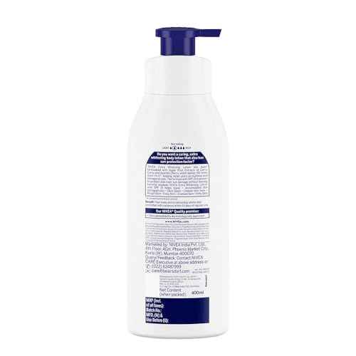 Nivea Body Lotion Natural Glow | Cell Repair Even Tone Complex & Vitamin C SPF 15 | 400ml (13.52 Fl OZ)