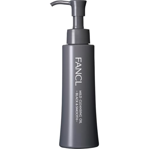 FANCL Mild Cleansing Oil, Black & Smooth, 4.2 fl oz (120 ml) x 1 Bottle, Approx. 60 Servings, Additive-Free, For Dirt and Blackheads (1, OP-IFA002)