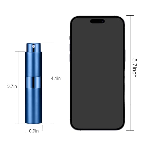 4PCS 8ML Refillable Perfume Atomizer Travel, Portable Mini Pocket Perfume Atomizer Bottle Spray for Women Mens Small Mister Spray Bottle for Travel Accessories