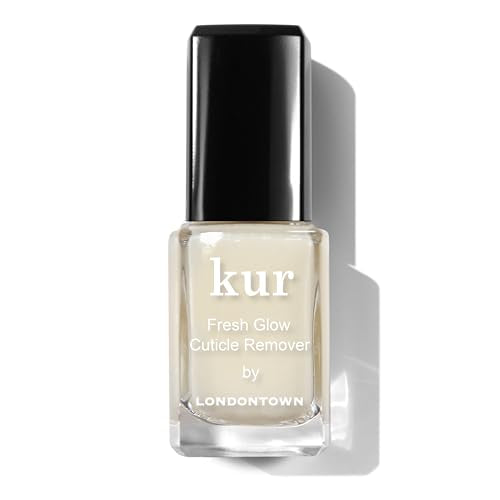 LONDONTOWN Fresh Glow Cuticle Remover - Instant Cuticle Remover Liquid - No Tool or Cutting Moisturizing Softening Nail Care for Dry, Damaged Cuticles, .40fl oz