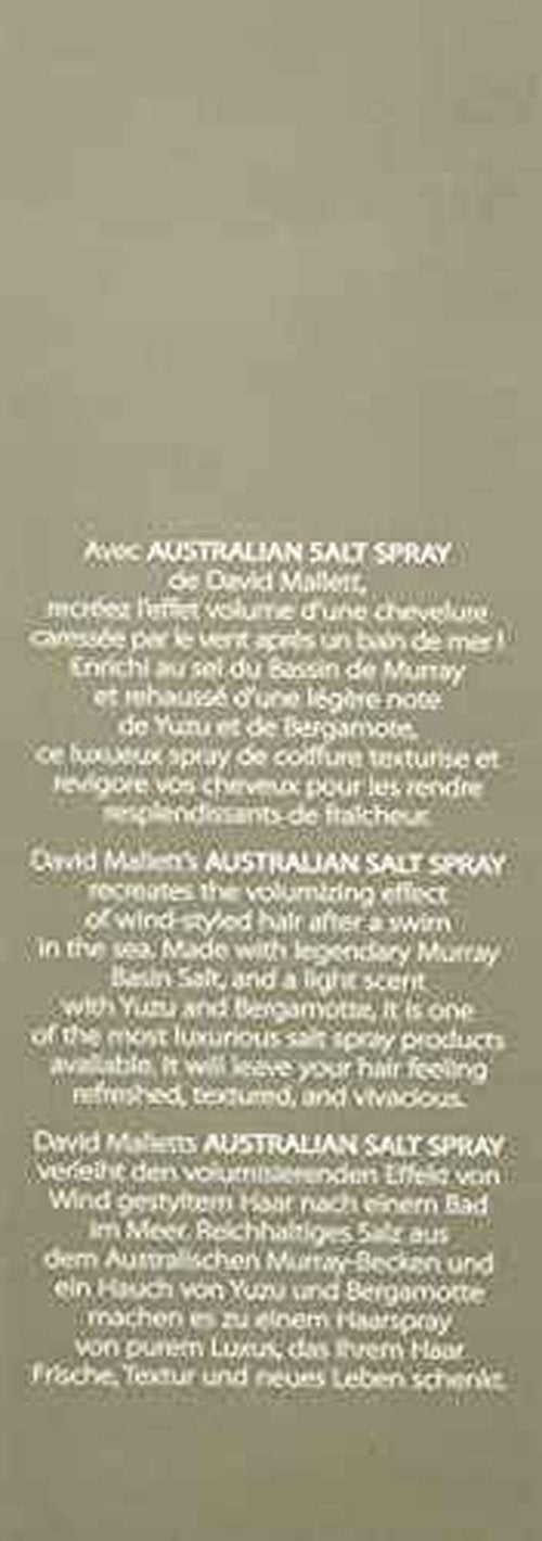 David Mallett Australian Salt Spray, 150 ml