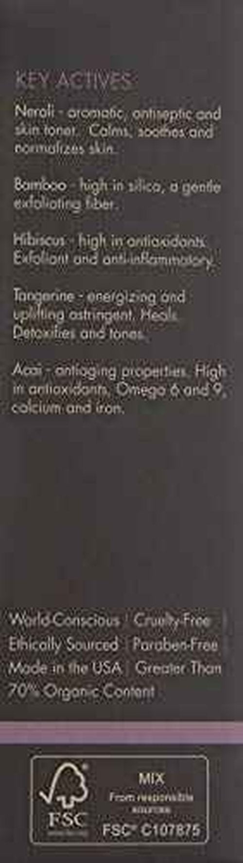 Organic Male OM4 Resurface: Citrus Bamboo Resurfacing Scrub - Mens Gentle Exfoliator Renews Hydrates Skin