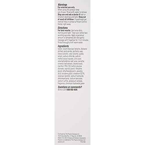 Proactiv MD Exfoliating Face Wash, Gentle and Hydrating Facial Cleanser and Acne Treatment for Sensitive Skin, 6 Oz Clear Unscented