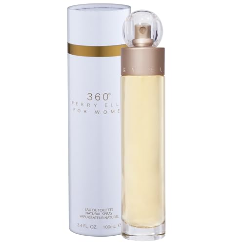 Perry Ellis 360¡Æ Eau De Toilette Spray for Women - Perfume for Women, Light & Bright Floral Fragrance, EDT, Designer Scent for Her, Long Lasting - 3.4 fl oz (100 mL)