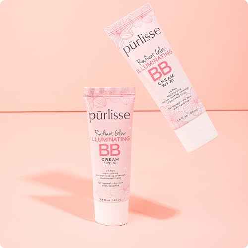 p?rlisse Radiant Glow Illuminating BB Cream with SPF 30 - Glow BB Cream Enriched with Goji & Hawthorn Berry for Dewy Skin - Helps to Improve Skin Texture & Radiance - Light Medium (1.4 oz)