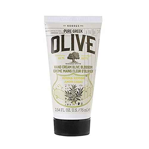 KORRES Body Care Collection, Pure Greek Olive Oil Shower Gel, Body Lotion and Hand Cream Moisturizer for Dry Skin, Moisturizing and Hydrating for Smooth, Supple Skin, Olive Blossom, 3 Piece Gift Set
