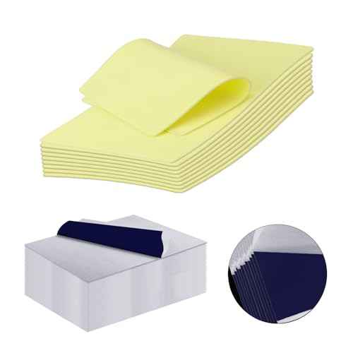 3MM Tattoo Practice Skin with Transfer Paper - 40Pcs Tattoo Fake Skin and Stencil Paper Kit Includes 30Pcs Thermal Paper and 10Pcs Double Sided Practice for Beginners Complete Set