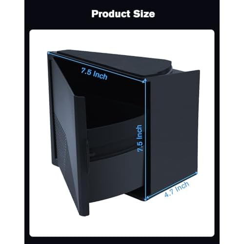 Upgraded For Tesla Cybertruck 2PCS Door Built-in Hidden Storage Organizer, Full Surround Design Protect Interior, Magnetic Swing Open Lid, Mini Car Door Garbage Can - Premium Texture & ABS Material