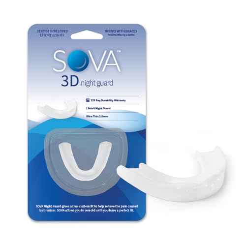 SOVA 3D Night Guard - 2.0mm Thin - Custom-Molded Fit - Protects Against Nighttime Teeth Grinding & Clenching - FSA/HSA Eligible - Odor & Taste Free - Remoldable Up to 20 Times - Non Toxic