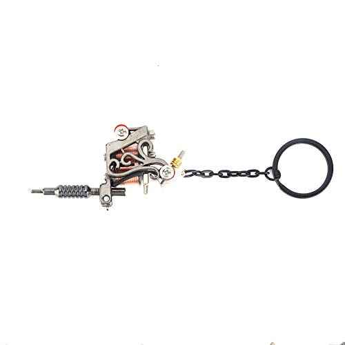 Mini Gun Keyring,ANGGREK Stencil Printer Machine Keyring Portable Mini Machine Supply Keychain Pendant Ornament(Type A)