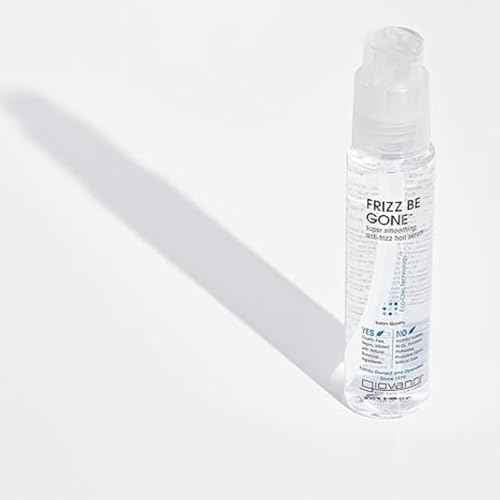 GIOVANNI ECO CHIC Frizz Be Gone - Super Smoothing Anti-Frizz Hair Serum, Adds Shine, Seals in Color, Infused with Natural Botanical Ingredients, Salon Quality, No Parabens - 2.75 oz (1 Pack)