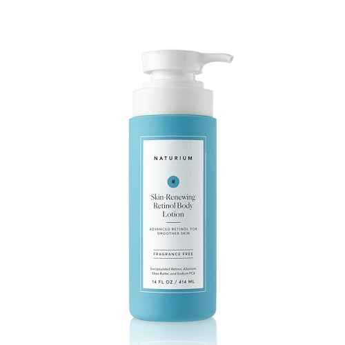 Naturium Skin-Renewing Retinol Body Lotion Jumbo, Advanced Firming Anti-Aging Skin Care, with Encapsulated Retinol & Shea Butter, 14 oz