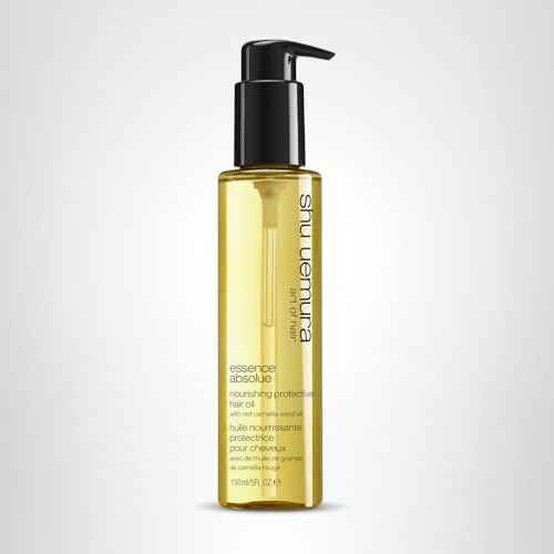 shu uemura art of hair Essence Absolue Nourishing Protective Hair Oil - Lightweight Multi-Benefit Leave In Treatment, Hydrates, Adds Shine, and Reduces Frizz with Heat Protection, 5 Fl Oz