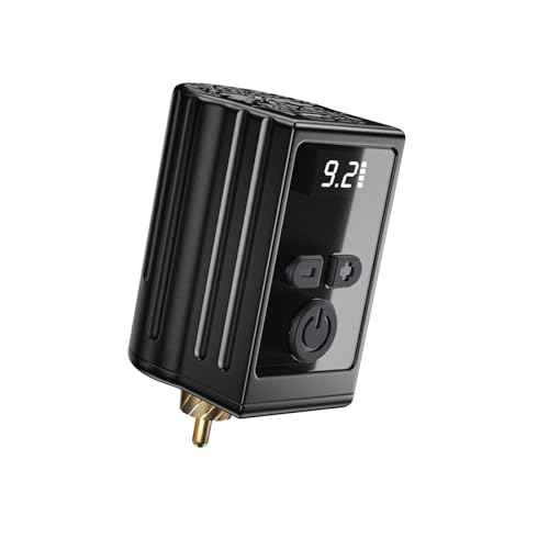 Tattoo Power Supply-TATELF Wireless Mini Tattoo Battery Pack with Line Control Switch RCA Connector LED Digital Display for Rotary Tattoo Gun Machine Supplies