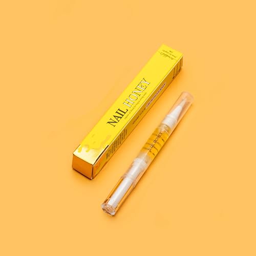 Twinkled T Nail Honey - Organic Nail Strengthening Treatment for Growth, Strength, & Moisture Nail Care Blend Cuticle Oil (2ml, Nail Oil Pen)