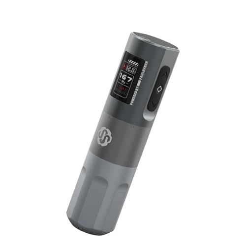 Ai-tenitas Wireless Tattoo Machine, Rotary Tattoo Machine with Faulhaber Motor,2000mah Battery,Tattoo Equipment Supplies for Professional Artists and Tattoo Beginners (4.0mm stroke single machine)