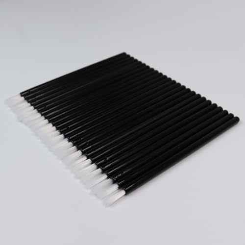 PYO Cookie Paint Brush Disposable Lip Brushes Mini Paint Brush Cookies Disposable Nail Polish Brush Paint Your Own Cookie Food Safe Paint Brushes Mini Paint Brushes Cookies (25, Black)