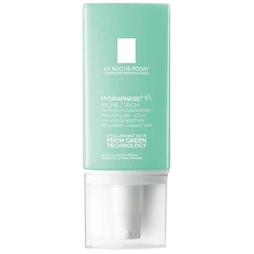 La Roche-Posay Hydraphase HA Rich, Hyaluronic Acid Face Moisturizer for Dry Skin with 72HR Hydration, Oil Free & Non-Comedogenic, 50 ML , 1.69 fl. oz.