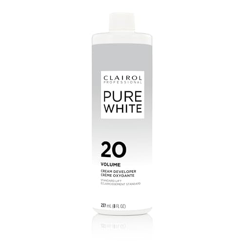 Clairol Professional Clairoxide Pure White 20 Volume Creme Developer, 8 Fl Oz (Pack of 1)