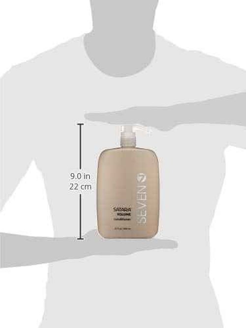 SEVEN Hair Care Satara Volume Conditioner for Women & Men, Sulfate + Paraben Free, Cruelty Free, Argan Oil, Pro Vitamin B5, Hydrolyzed Quinoa, Grapeseed Oil for Flat + Limp Hair Made in USA, 32 oz