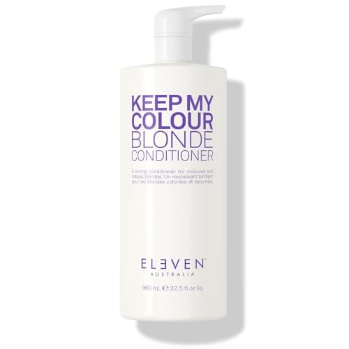 ELEVEN AUSTRALIA Keep My Colour Blonde Conditioner - Purple Conditioner for Blonde & Silver Hair, Color Protecting & Toning, Neutralizes Brass for Women & Men, Sulfate Free, Vegan