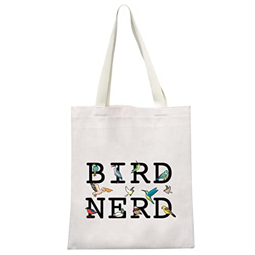 GJTIM Ornithologist Gift Bird Nerd Zipper Makeup Bag for Bird Lovers (Bird Nerd Tote)